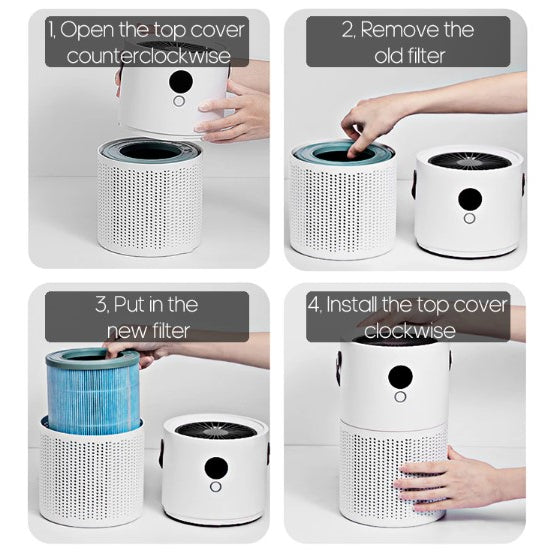 ❤️NEW 2023 Portable Air Purifier Home OLED Screen USB HEPA Filter Mini Air Purifier Carbon Dust Removal❤️SG Seller❤️